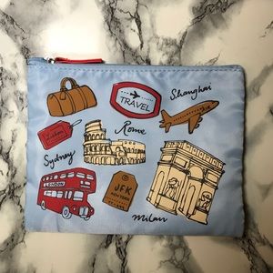 Travel Themed Makeup Bag